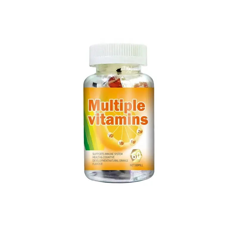 Özelleştirilmiş Gummies Multivitamins takviyesi biyotin C vitamini takviyesi Vegan Multivitamin Gummies