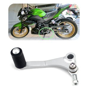 Palanca de Cambios Izquierda y Palanca de Freno Derecha con Placa de 6mm para Motocicleta <span class=keywords><strong>KAWASAKI</strong></span> <span class=keywords><strong>NINJA</strong></span> <span class=keywords><strong>EX</strong></span> Z <span class=keywords><strong>250</strong></span> 300 250R 13242-0088 2008-2018 - Product Image 2