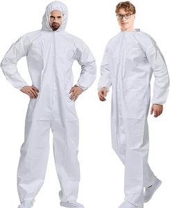 Traje de Pintor de Cuerpo Completo Resistente para Hombres y Mujeres Sin Capucha, Transpirable y Resistente al Agua, Overol Protector Desechable - Product Image 1