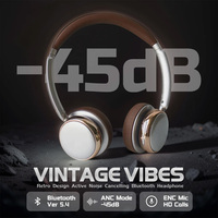 Auriculares Inalámbricos 2026 Pro ANC+ENC Plegables Over-Ear para Juegos con Sonido Estéreo Hi-Fi AAC para Gimnasio y Viajes