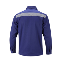 Veste de travail en polycoton avec logo personnalisé, bandes réfléchissantes, résistante à l'usure, respirante, vêtements de sécurité pour la construction en Russie pour hommes