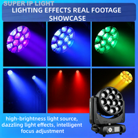 12x40W Big Bee Eye Wash Moving Head Zoom Luces LED para DJ, Club y Escenario, Luz LED Móvil Wash