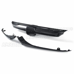 Carbon Fiber Color Car Front Bumper Hood Grille Racing Grills ABS Cover <b>Trim</b> for Honda Accord 4 <b>Door</b> Sedan 2018-2019 All Models - Product Image 6
