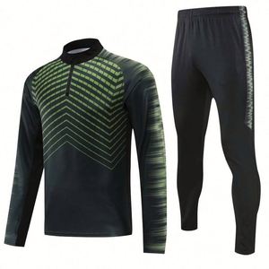 Conjunto de Camiseta de Fútbol Personalizada con Cuello en V, Transpirable, Talla Grande, para Verano, 100% Poliéster, Ropa Deportiva para Entrenamiento - Product Image 2