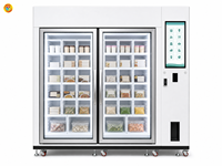 Distributeur automatique de congélateurs avec 40 casiers, écran tactile 21,5 pouces, armoire intelligente pour aliments surgelés