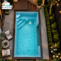Structure de confort pour les vacances, grand jacuzzi extérieur hors sol pour couples, en fibre de verre, avec conteneur de spa transparent, piscine de loisirs