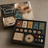 Jeu de société d'archéologie personnalisé : Route de l'art préhistorique européen – Jeu de stratégie avec boîte à couvercle amovible brillant – Jeu éducatif muséal