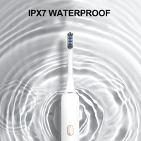 Brosse à dents électrique sonique Lula approuvée CE, étanche IPX7, avec 4 modes, 38 000 coupes/min, rechargeable pour adultes