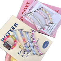 Bracelet simple boucle en PVC style étudiant pour montre, compatible avec les séries Watch 1-11 Ultra 3, 3 tailles 18-22mm