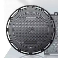 Couvercles de manhole en fonte ductile pour système de drainage et usage extérieur, anti-corrosion, durables, sans entretien