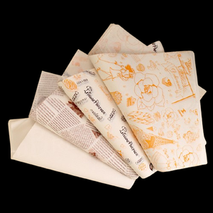 <b>White</b> and Brown Sandwich Hamburger Bread <b>Wrapping</b> <b>Paper</b> Roll or Printing <b>Paper</b> Sheets - Product Image 1