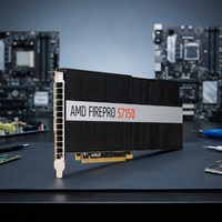 Carte graphique FirePro S7150 d'occasion avec 8 Go de SDRAM pour station de travail 2WW86, interface PCI Express, sortie DVI et refroidisseur liquide