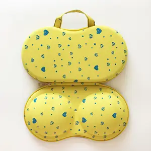 ODM OEM Portable Customized Shockproof Colorful Eva Bra Organizer Zipper Bag Travel Case For Vacation Holidays