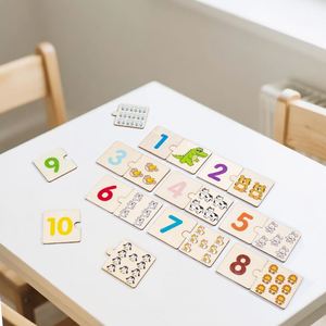Kids Counting Toys Preschool Learning Activities <b>Game</b> Wooden 1-10 Number Matching <b>Puzzle</b> - Product Image 4