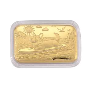 アンティーク調 10mg 金箔 クリエイティブメタルコレクション クラフトプリント コレクターズアイテム 記念品 ギフト - Product Image 1