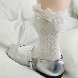 <b>Lace</b> Fairy Socks Sweetheart Knot Little <b>White</b> Fluff Lolita Stockings Slouch Socks Women Breathable Sweat Absorbing Odor - Product Image 1