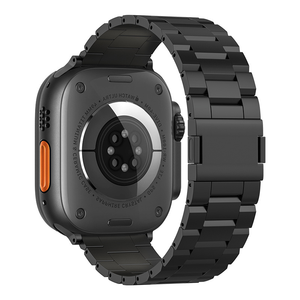 <span class=keywords><strong>Cinturino</strong></span> di Lusso in Titanio per <span class=keywords><strong>Apple</strong></span> <span class=keywords><strong>Watch</strong></span> <span class=keywords><strong>Ultra</strong></span> 3 2 Serie 11 10 9, Finitura Sabbiata, <span class=keywords><strong>Cinturino</strong></span> da Uomo - Product Image 4