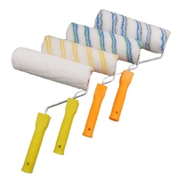 Rouleau de peinture en fibre de polyester avec manche
