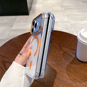เคสโทรศัพท์มือถือแบบใสกันเหลือง แม่เหล็กยึดติด ไม่มีขอบ สำหรับ iPhone 17 16 Pro Max, เคสไร้ขอบสำหรับ iPhone 17 Pro รุ่น High End - Product Image 5