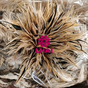 <span class=keywords><strong>Plumes</strong></span> de faisan jaune naturel de 4-6 pouces en gros pour la fabrication de mouches de pêche, matériaux de bricolage, décorations de costumes de carnaval - Product Image 2
