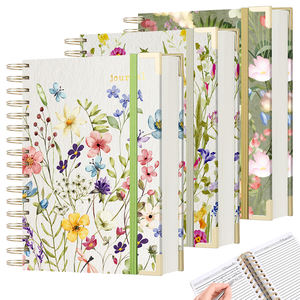 Özel Baskılı Sert Kapaklı Defter Botanik Günlüğü Metal Kenarlı Planlayıcı Defter Lüks Hediye ve Günlük Yazım İçin - Product Image 2