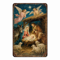 Plaque Métallique Personnalisée Vintage pour Garage, DIY, Sublimation, Bords Gaufrés, Plaque en Étain Vierge