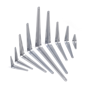 メタルトライアングルフローティングスチールウォールシェルフメッキコーティングロンドンスタイルライトコモンシェルフブラケット - Product Image 3