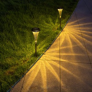 Luces LED Solares para Camino, Impermeables IP65, Cálidas, Decorativas para Jardín, Césped, Navidad, Recargables, Certificación RoHS - Product Image 1