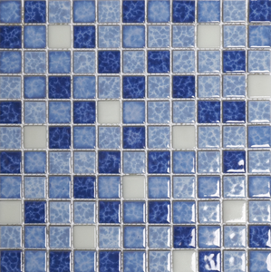 Mosaïque de piscine extérieure, mosaïque lumineuse fluorescente de 300*300mm, mosaïque de verre veilleuse certifiée sécurité - Product Image 2