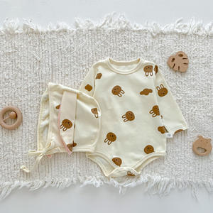 Body in cotone all'ingrosso senza tariffa vestiti per bambini vestiti per neonati pagliaccetto per neonati set di vestiti per neonati 0-3 mesi per il ragazzo - Product Image 5