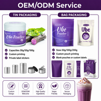 Poudre d'Ube Violette des Philippines Personnalisable en Sachet, Poudre d'Igname Violette Pure