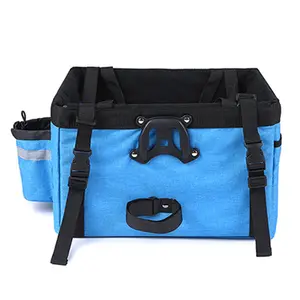 Складная велосипедная корзина для собак, складная переноска с мягкими бортами, безопасная и легкая сумка для путешествий