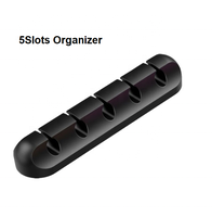Support de pinces de câble d'écouteur de bureau organisateur de câble de bureau plateau organisateur de câble de téléphone en Silicone gestion