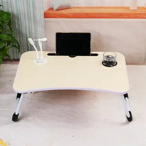 Laptop yüksekliği ayarlanabilir yatak masası taşınabilir tur masası katlanabilir bacaklar ile kahvaltı tepsisi yemek için dizüstü bilgisayar standı