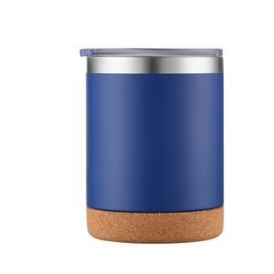 Regalos de Agradecimiento Empresariales, Termo Ecológico de Doble Capa de Acero Inoxidable con Recubrimiento en Polvo, Taza de Oficina de 12 oz con Base de Corcho - Product Image 3