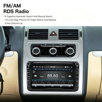 Autoradio Android 8 pouces pour tableau de bord VW Volkswagen, Android Auto sans fil, CarPlay intégré, WiFi, MP3, USB, garantie 1 an