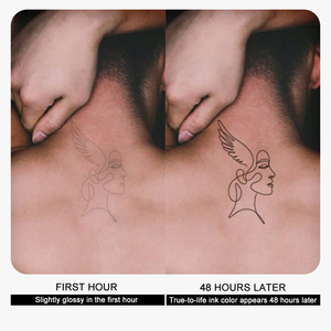 ODM autocollants de <span class=keywords><strong>tatouage</strong></span> au henné à la main réalistes non toxiques impression d'encre de transfert d'eau temporaire pour hommes et femmes conception complète de la main - Product Image 2