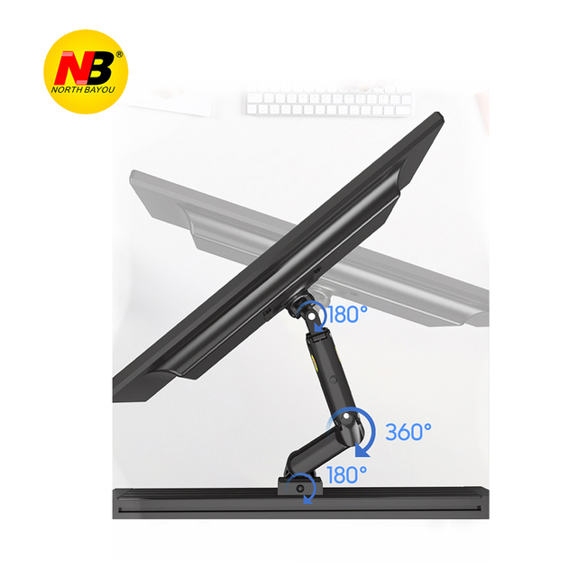 North Bayou NB M150 17-27'' LCD TV Pole Mounting Office Desk Monitor Mount