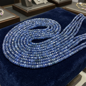 Perles facettées en saphir bleu naturel de qualité supérieure pour la fabrication de bijoux - Product Image 4