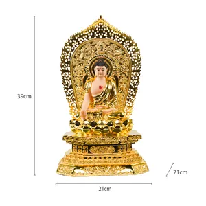 Estatua de resina Amitabha para decoración del hogar, estatua de escultura de buena calidad para servicio de diseño de decoración del hogar hecho en Vietnam