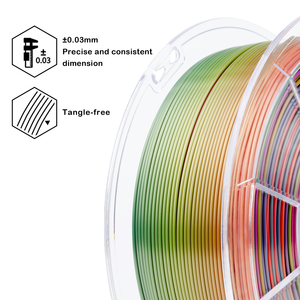 2024 hautement recommandé ZIRO tricolore rouge et bleu et vert soie Pla dégradé couleur bobines en plastique <span class=keywords><strong>filament</strong></span> d'impression <span class=keywords><strong>3d</strong></span> 1.75mm 1kg - Product Image 3