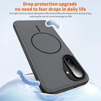 Coque arrière magnétique rigide en TPU pour Samsung Galaxy A17/27/37/57 avec protection d'objectif d'appareil photo OEM