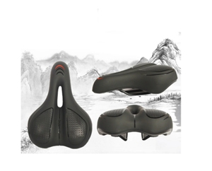 QIUSHUAI OEM 19*27CM 舒适透气电动山地自行车车座 凝胶防水安全运动型适合所有季节 - Product Image 2