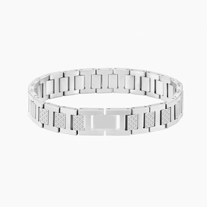 Bracelets pour hommes en acier inoxydable punk, design crocodile, géométriques, anti-ternissement, pour tenue quotidienne, vente en gros - Product Image 6