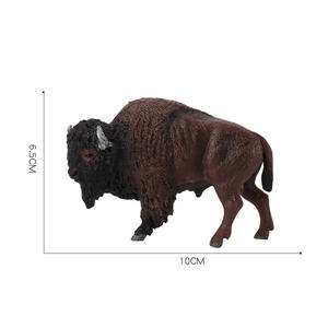 Simulación animal <span class=keywords><strong>salvaje</strong></span> ganado modelo bisonte Americano búfalo sólido mamífero yak Decoración - Product Image 5