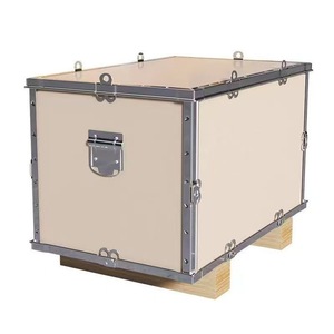 Caja de Madera Desmontable con Correas de Acero, Embalaje de Exportación Personalizable, Caja de Transporte Resistente - Product Image 3