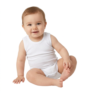 Cheap Wholesale Indian Manufacturer Tirupur Toddler Baby Rompers Spandex Bamboo Fiber Eco-friendly Breathable Unisex Newborn - Product Image 2