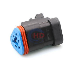 ชุดสายไฟ<span class=keywords><strong>3</strong></span>ขา DT06-3S-EP10 DT ชุดสายไฟตัวเชื่อมต่ออัตโนมัติปลั๊กกันน้ำพร้อมฝาครอบแบน - Product Image 4