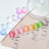 Gel UV pour ongles avec logo personnalisé, construction de la forme, longue tenue, 16 couleurs, 5g, gels d'extension durs