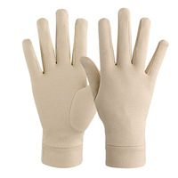 Gants de sport à compression avec logo personnalisé, à doigts entiers, doux, hautement élastiques, respirants, pour le fitness, le cyclisme, chauds, de protection pour l'extérieur